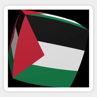 Palestine Flag cubed. Sticker